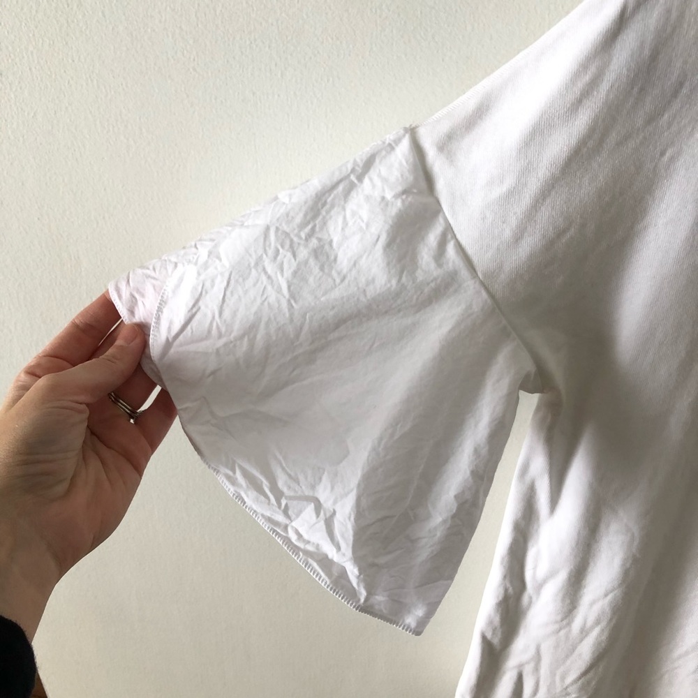 Cos White Blouse With Flutter Sleeves - image 2